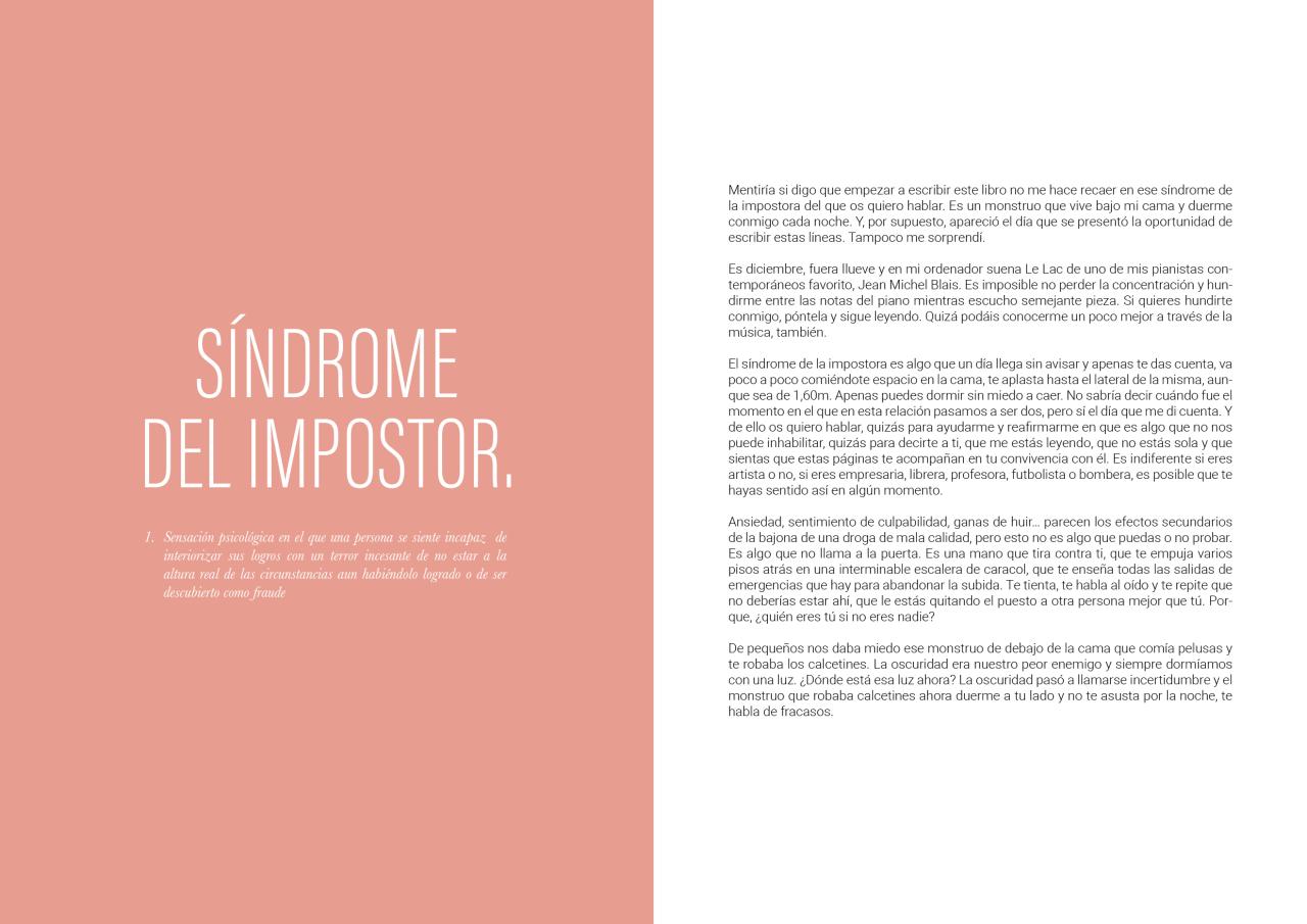Síndrome de la impostora – Plastic Books